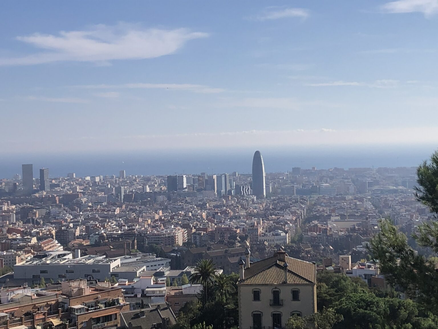 Panoramic view of Barcelona