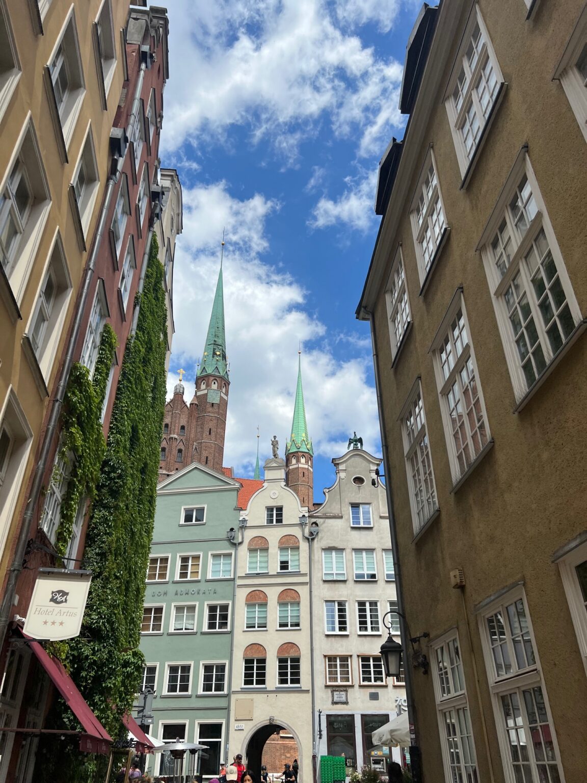 Historic townhouses in Gdańsk Main Town